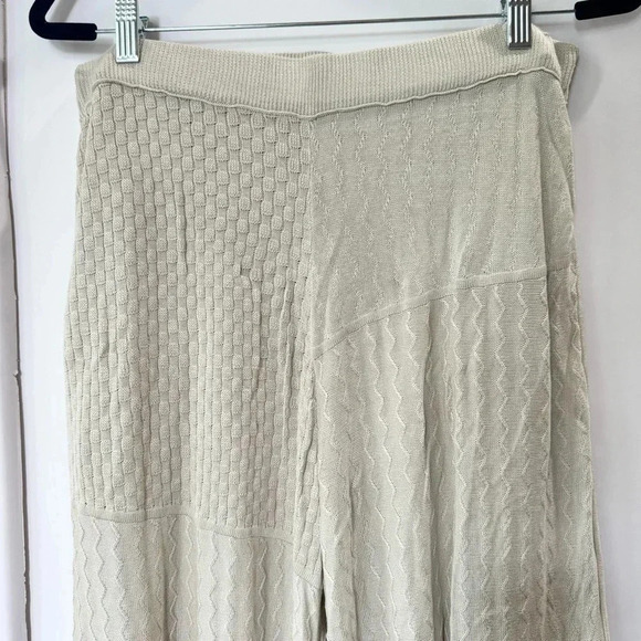 New Free People Anita Set Two Piece Sweater Set Knit Wide Leg Pants Crop Top - Picture 13 of 17